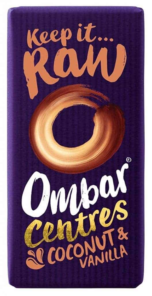 Photo of vegan chocolate brand: ombar centres coconut & vanilla