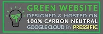 Green website - 100% Carbon Neutral - Pressific