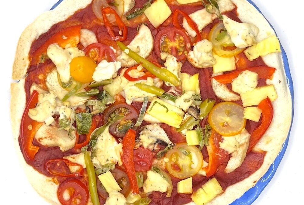 Homemade Vegan Thin Crust Pizza