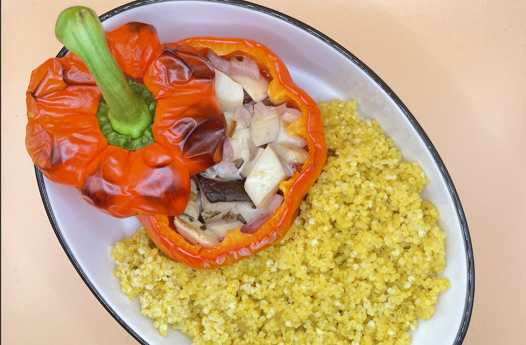 Delicious Vegan Gluten-Free Recipe: Stuffed Peppers & Millet