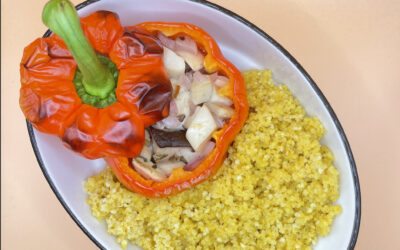 Delicious Vegan Gluten-Free Recipe: Stuffed Peppers & Millet